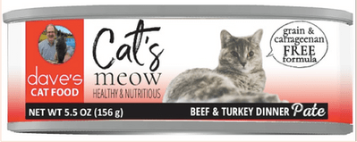 Dave's Cat’s Meow Beef & Turkey Dinner Paté